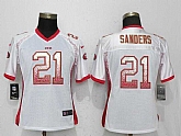 Women Nike 49ers 21 Deion Sanders White Drift Fashion Jersey